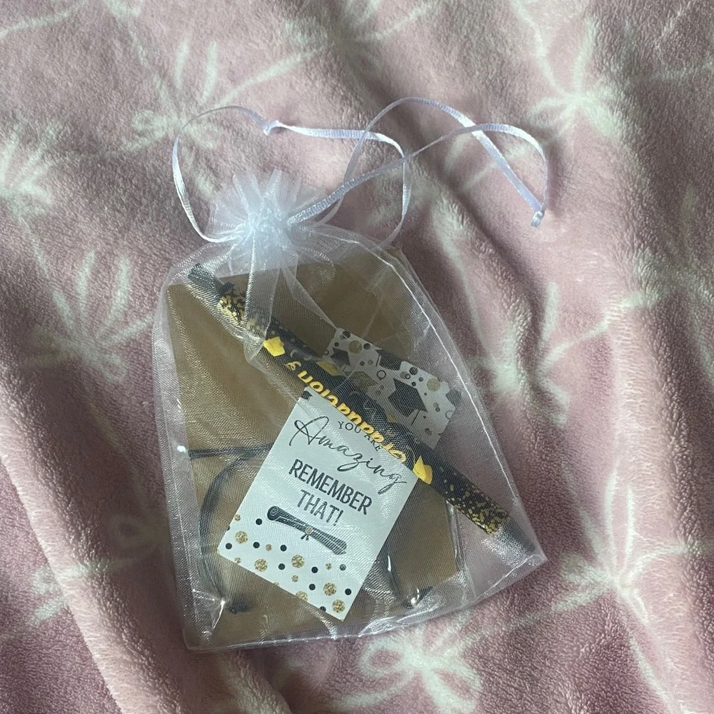 Inspirational 'Going Places' Gift Set in Kraft Brown with White Organza Bag